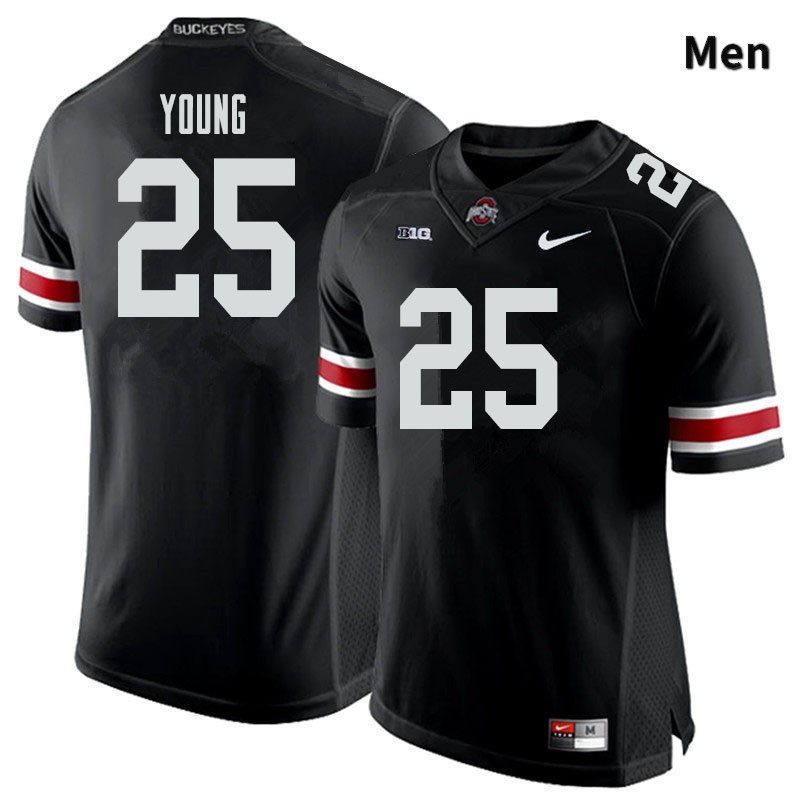 Ohio State Buckeyes Craig Young Men's #25 Black Authentic Stitched College Football Jersey